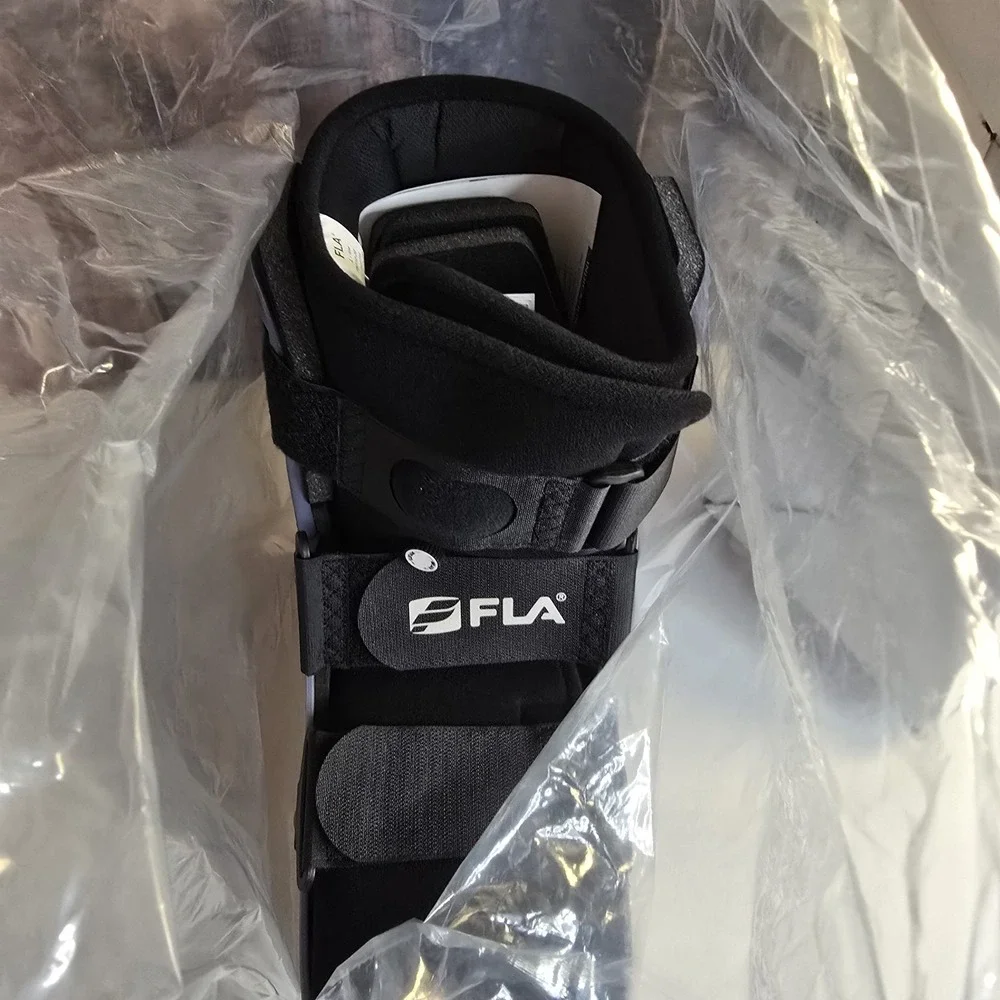 FLA Adjustable Air Ankle Walker Boot Low Large M 10.5-12.5‎ W 11.5-13.5 & Sock